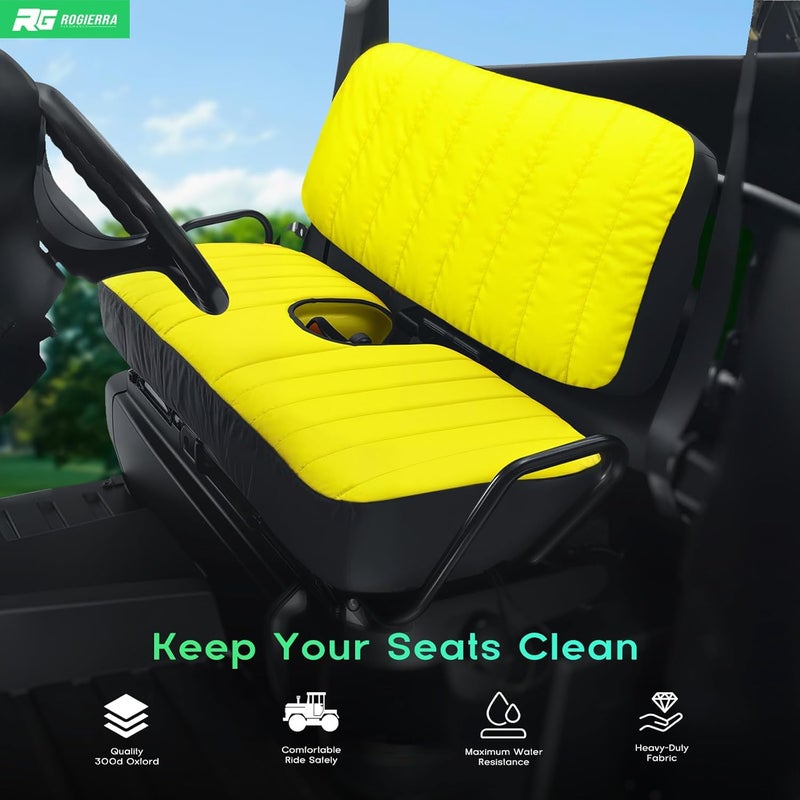 Rogierra LP66449 Mid-Size Bench Seat Cover for John Deere Gator XUV560 XUV590 - Waterproof Oxford 300D Fabric, Durable & Comfortable Cushion Protection - Image 2